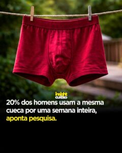 Será? Pesquisa revela que 20% dos homens usam a mesma cueca por dias